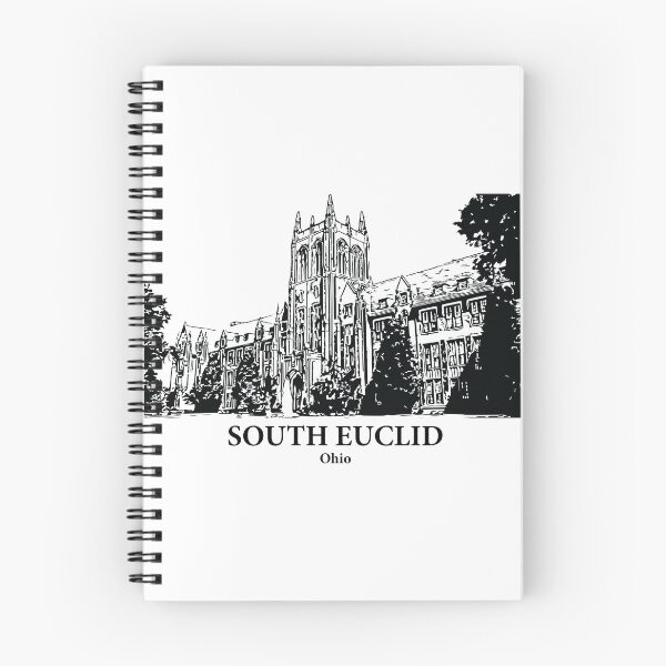 Item preview, South Euclid OH - Ink Cityscape Illustration designed and sold by Lakeric Cityscapes.