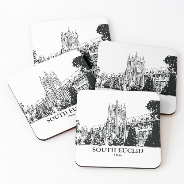 Item preview, South Euclid OH - Ink Cityscape Illustration designed and sold by Lakeric Cityscapes.