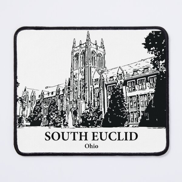 Item preview, South Euclid OH - Ink Cityscape Illustration designed and sold by Lakeric Cityscapes.