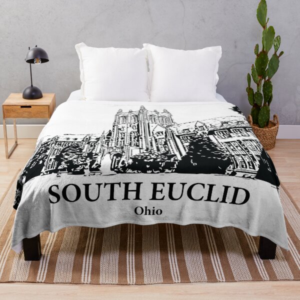 Item preview, South Euclid OH - Ink Cityscape Illustration designed and sold by Lakeric Cityscapes.