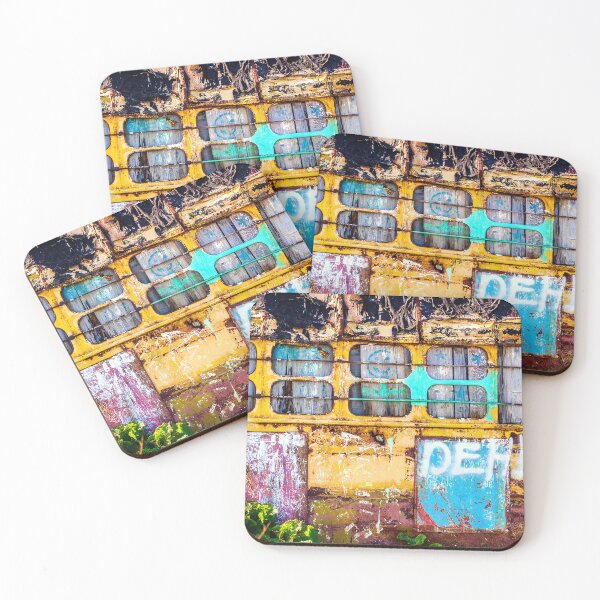 Item preview, Urban Industrial Grunge – Vibrant Yellow Graffiti Collage designed and sold by LRPhotoart.