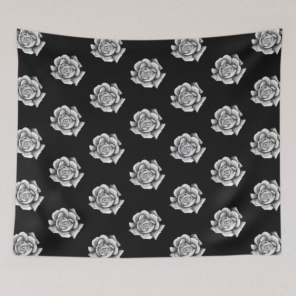 Item preview, Gothic Ink Rose - Intricate Monochrome Bloom designed and sold by Flower Magic .