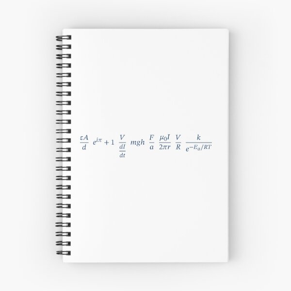 Item preview, Columbia University math, physics, chemistry equations (transparent dark blue) designed and sold by NotSnot.