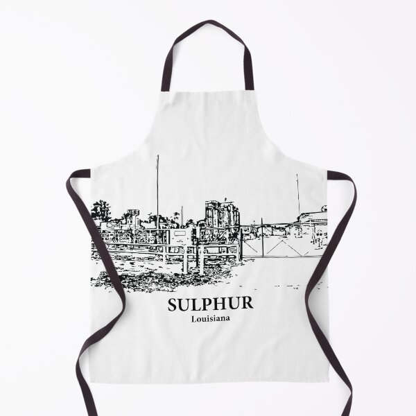 Item preview, Sulphur LA - Ink Cityscape Illustration designed and sold by Lakeric Cityscapes.