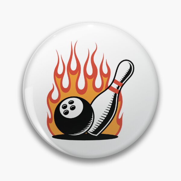 Item preview, Bowling Ball and Pin on Fire designed and sold by jkrphoto.