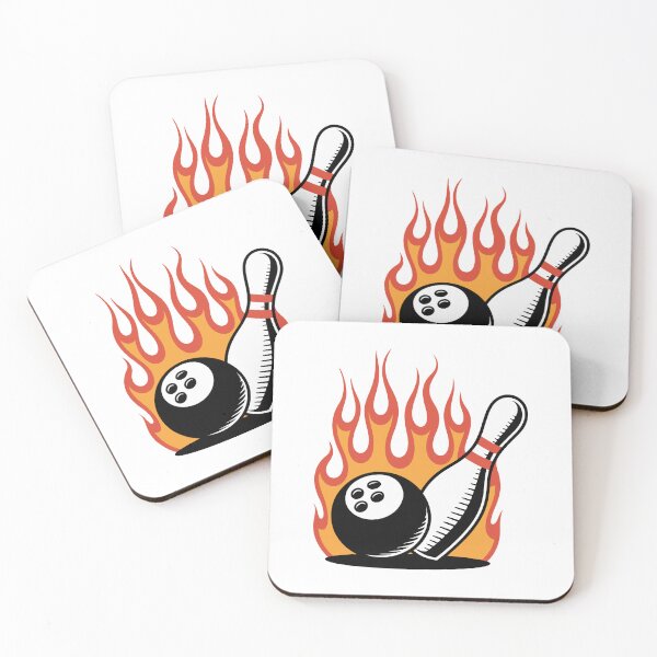 Item preview, Bowling Ball and Pin on Fire designed and sold by jkrphoto.