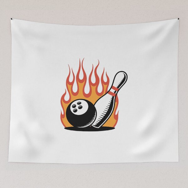 Item preview, Bowling Ball and Pin on Fire designed and sold by jkrphoto.