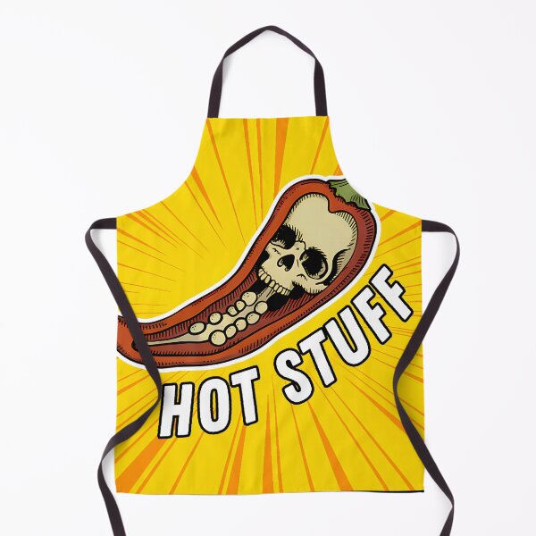 Item preview, Hot Stuff Chili Pepper Skull – Spicy Mexican Tattoo Style Comic Illustration designed and sold by ArcticFoxStudio.