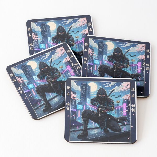Item preview, Cyberpunk Ninja: Neon City Night Warrior   designed and sold by SakuraVibes.