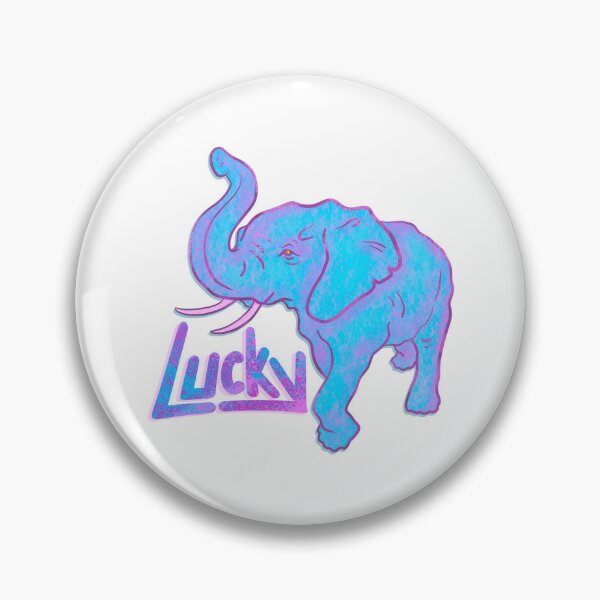 Artikelvorschau, Glücklicher blauer Elefant entworfen und verkauft von DesignChaser.