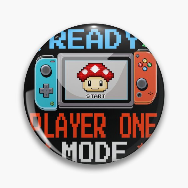 Item preview, Ready Player One Mode – Retro Pixel Gamer Design designed and sold by AmazingEG.