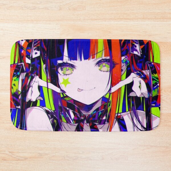 Item preview, Neon Glitchcore Egirl Twintails Smile designed and sold by bubblegoth.
