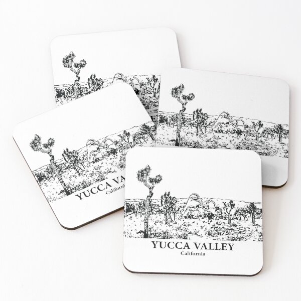 Item preview, Yucca Valley CA - Ink Cityscape Illustration designed and sold by Lakeric Cityscapes.