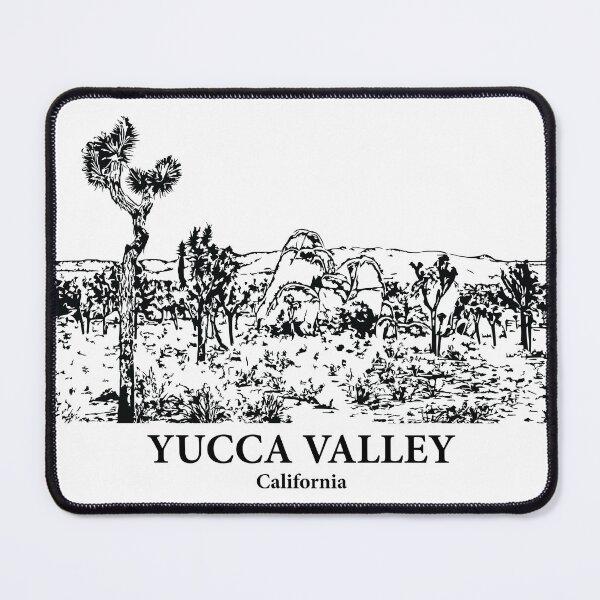 Item preview, Yucca Valley CA - Ink Cityscape Illustration designed and sold by Lakeric Cityscapes.
