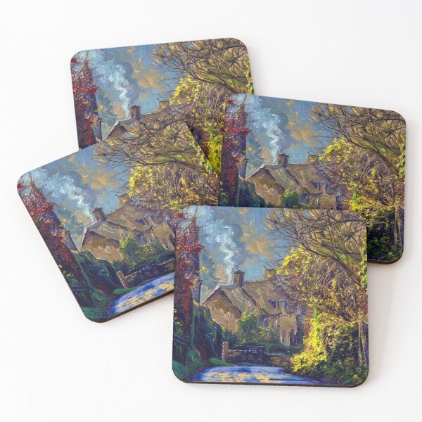 Item preview, Impression of Rievaulx: A Sunlit Yorkshire Village designed and sold by VistaPainterArt.