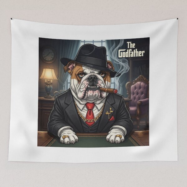 Item preview, Supreme Mafia Bulldog designed and sold by PetJoyPrintsCO.
