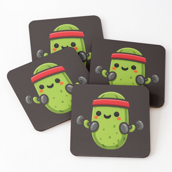 Item preview, Funny Workout Pickle - I'm Kind of a Big Dill Fitness Sticker designed and sold by Basma Designs | Retro, Kawaii Shirts & Stickers.