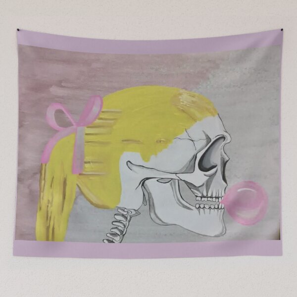 Item preview, Bubble Gum Skull Girl designed and sold by 2nd Death.