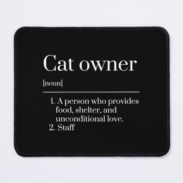 Item preview, Cat owner dictionary entry designed and sold by AnnaL2106.