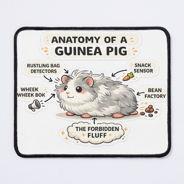 Item preview, Anatomy of a Guinea Pig designed and sold by MarceloArtesAI.