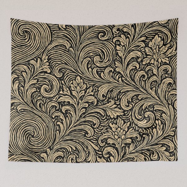 Item preview, Elegant Ornamental Wave Pattern – Seamless Vintage Flourish Design designed and sold by Williams Anderson.