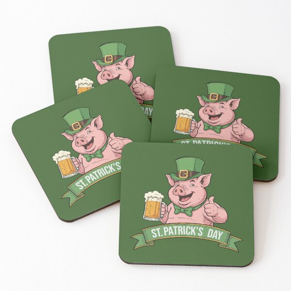 Item preview, Lucky Beer Pig – St. Patrick’s Day Party Vibes designed and sold by CARPIO Creations.