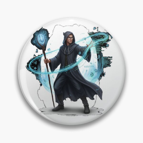 Item preview, Code Wizard in Blue Energy designed and sold by RØNI AI.