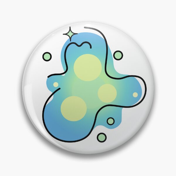Item preview, Soft Blue Green Kawaii Blob designed and sold by BetweenForms.
