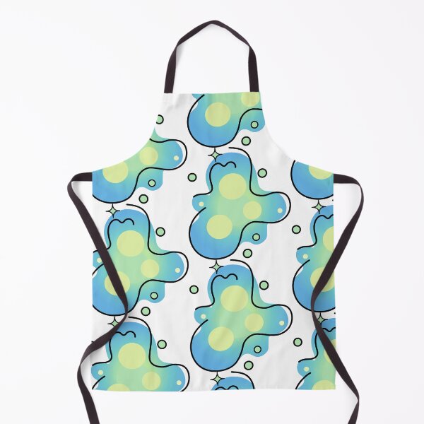 Item preview, Soft Blue Green Kawaii Blob designed and sold by BetweenForms.