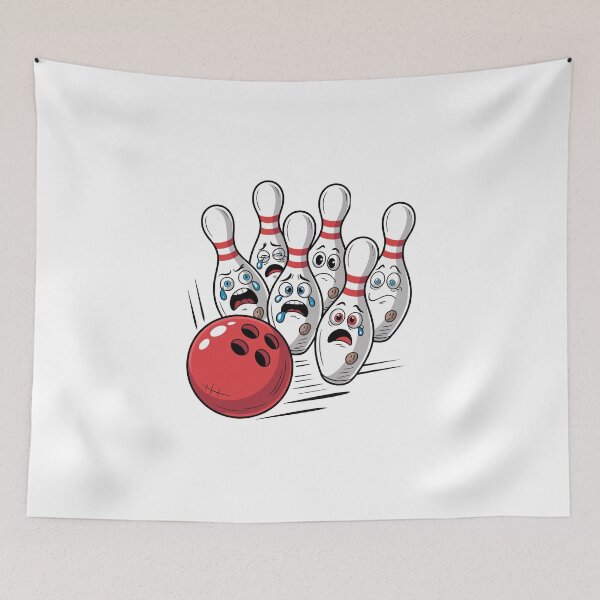 Item preview, Bowling Pins with Cartoon Faces designed and sold by jkrphoto.