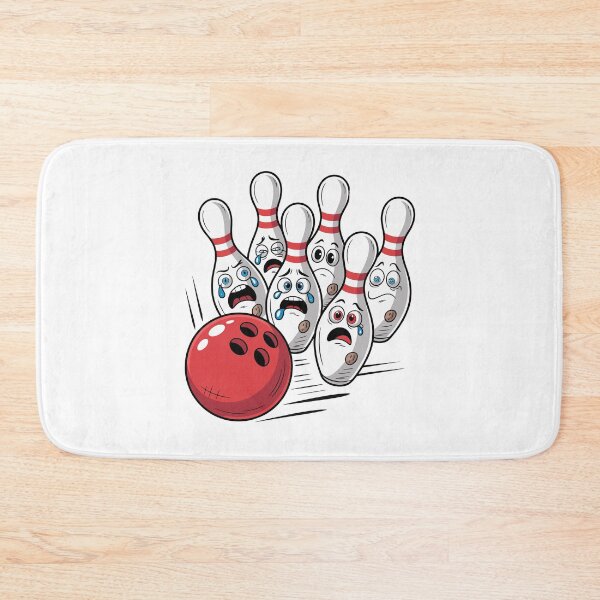 Item preview, Bowling Pins with Cartoon Faces designed and sold by jkrphoto.