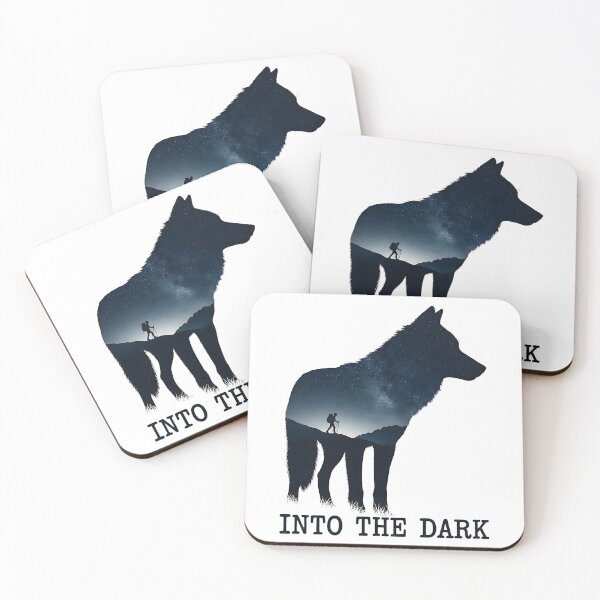 Item preview, Into The Dark Wolf Starry Night Double Exposure designed and sold by LSphere Art.