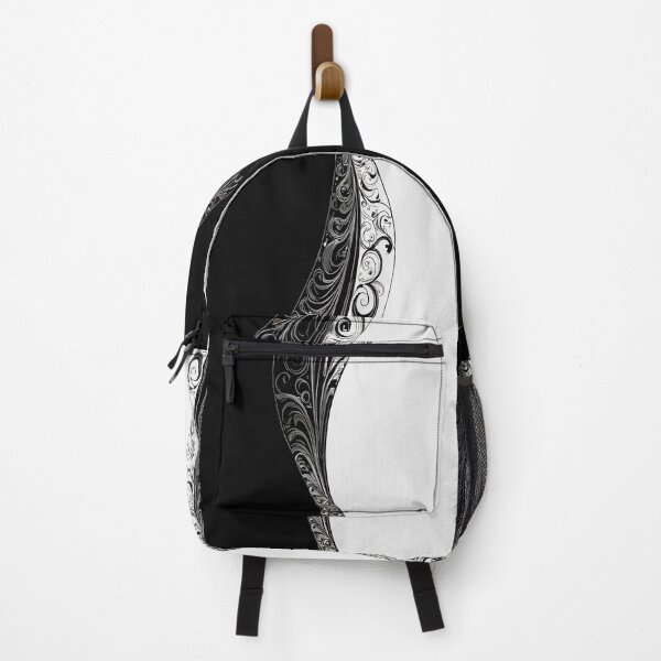 Item preview, Black and white dividing wave pattern. designed and sold by Giulivo Store Graphic.