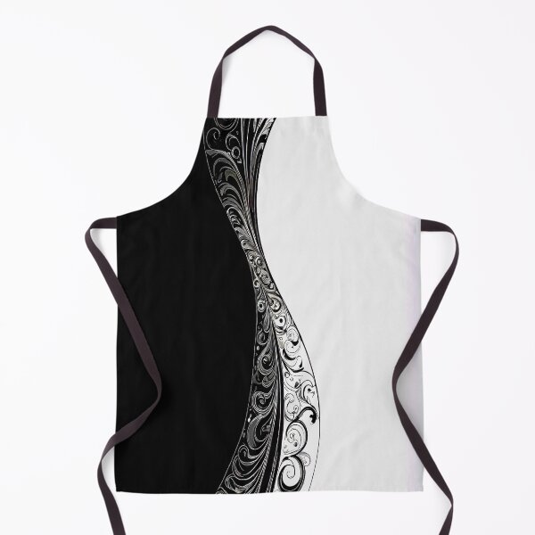Item preview, Black and white dividing wave pattern. designed and sold by Giulivo Store Graphic.