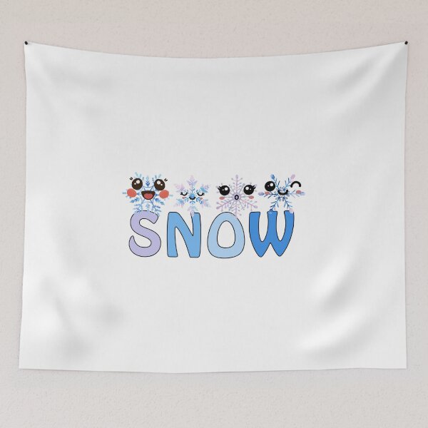 Item preview, Minimalist Cute Blue Snowflakes - Winter Aesthetic designed and sold by SunandShade.