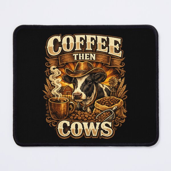Item preview, Coffee Then Cows Funny Gifts For Coffee Lovers T-Shirt designed and sold by ScotDesign.