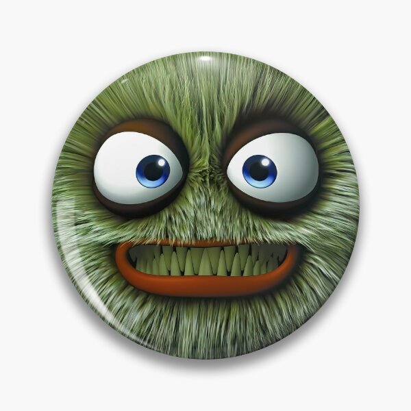Item preview, Cute Green Furry Monster - Fun Cartoon Creature designed and sold by StudioTenDesign.