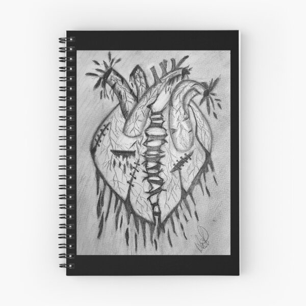 Item preview, Mutilated heart designed and sold by Can't Sleep Crafts stickers and more.