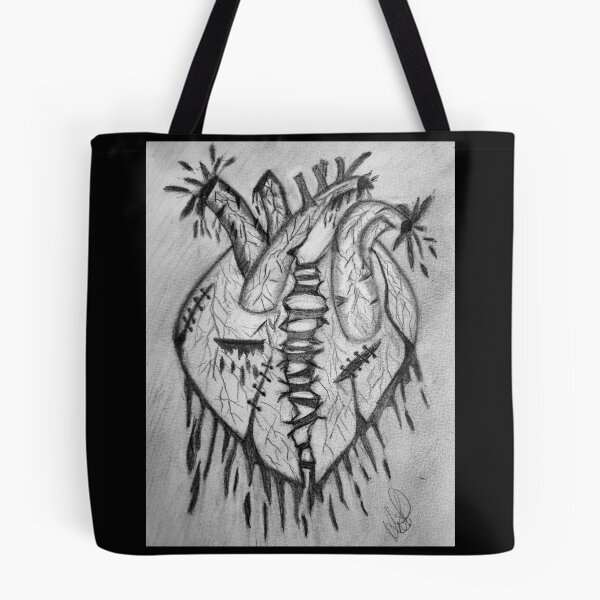 Item preview, Mutilated heart designed and sold by Can't Sleep Crafts stickers and more.