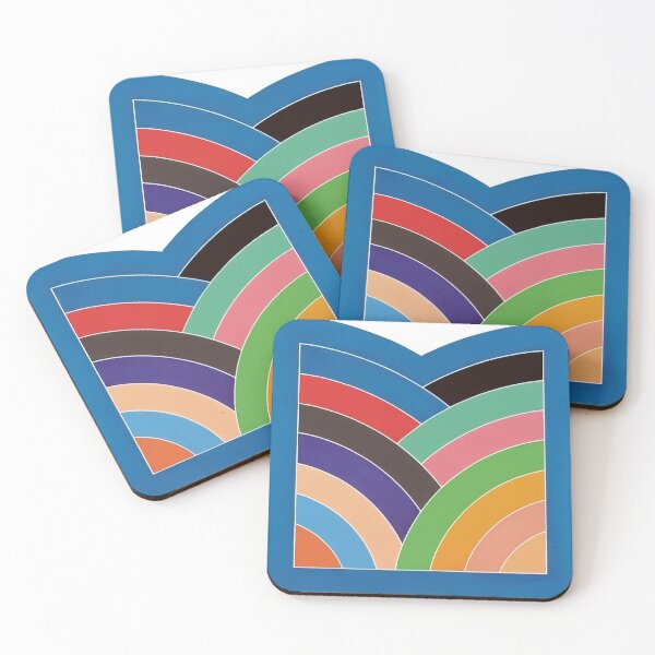 Item preview, kufa gate  - Original Paintings by Frank Stella, Frank Stella Geometric Abstract Art designed and sold by OilArtLittle.