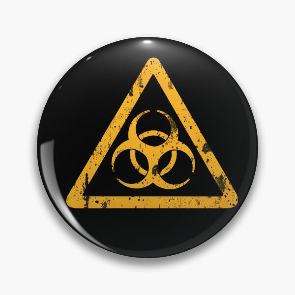 Item preview, Cyberpunk Biohazard Symbol - Industrial Toxic Warning designed and sold by StudioTenDesign.