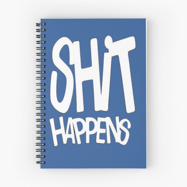 Item preview, Shit Happens Funny Typography Quote designed and sold by StudioTenDesign.