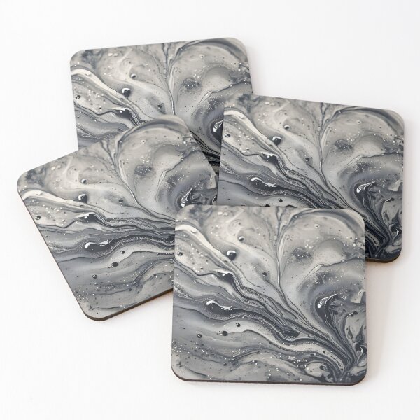 Item preview, Graphite Flow Organic Abstract designed and sold by VibeShift Studio.