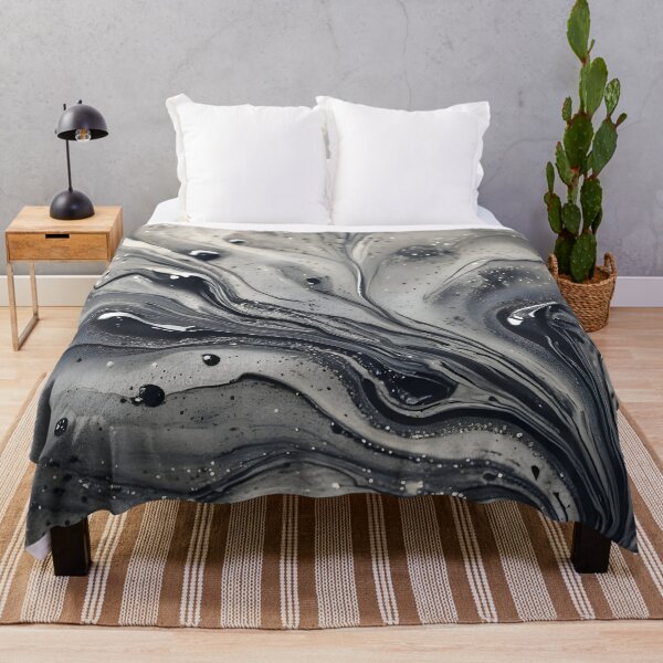 Item preview, Graphite Flow Organic Abstract designed and sold by VibeShift Studio.