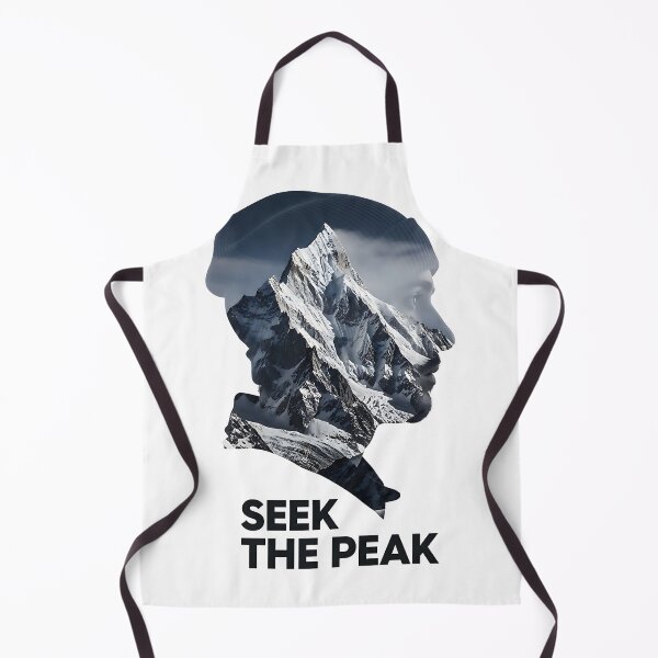 Item preview, Seek The Peak Winter Mountain Explorer Double Exposure designed and sold by LSphere Art.