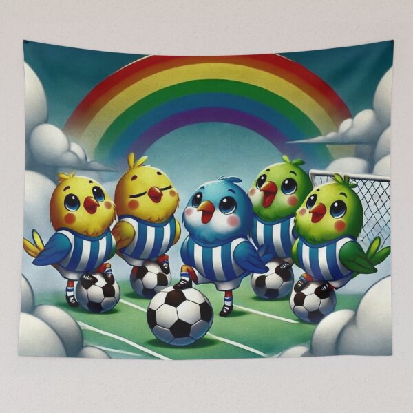 Item preview, Cute Birds – Football Team Play designed and sold by Dogandesighn.