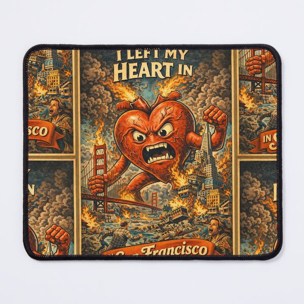 Item preview, “I Left My Heart in San Francisco” — but this time, it’s taking over. designed and sold by PIXEL POP DESIGNS - Beyond the Norm!.