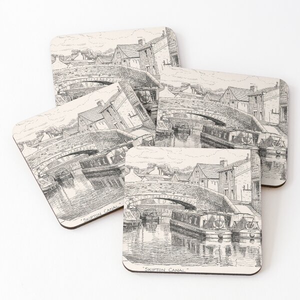 Item preview, Skipton Canal Heritage: A Traditional Pen and Ink Sketch designed and sold by VistaPainterArt.