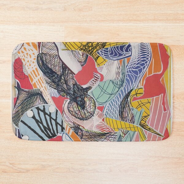 Item preview, limanora  - Original Paintings by Frank Stella, Frank Stella Geometric Abstract Art designed and sold by OilArtLittle.