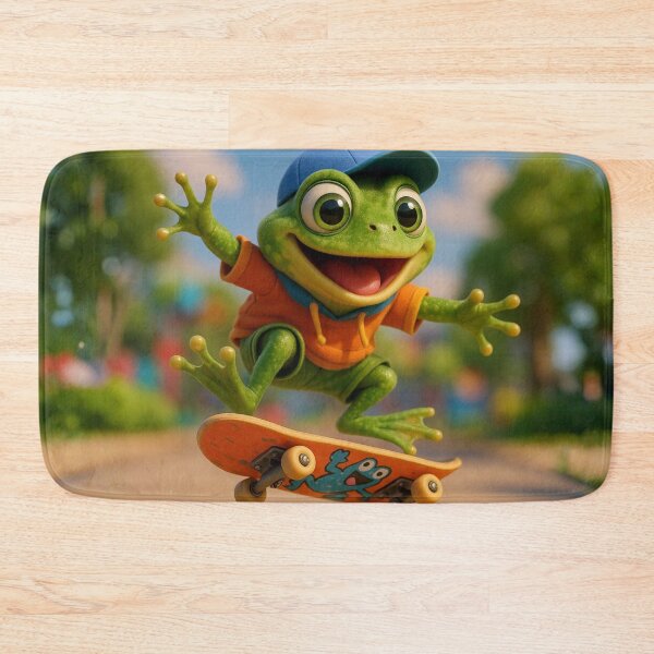 Item preview, Skater Pool Frog designed and sold by Sillytoe.